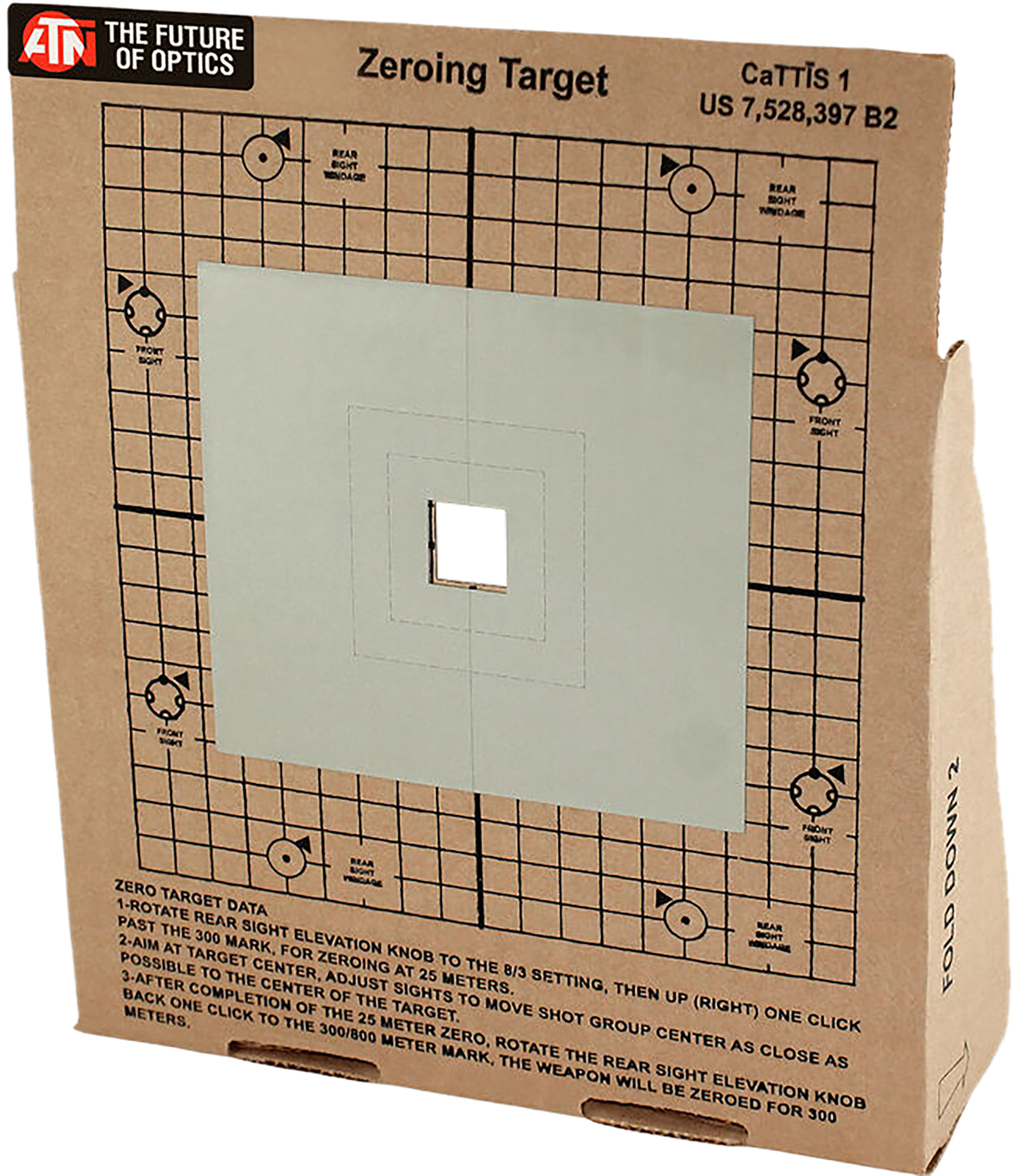 ATN ACMKIRTGPK Thermal Target Zeroing Target/ Cardboard 3 Targets ...